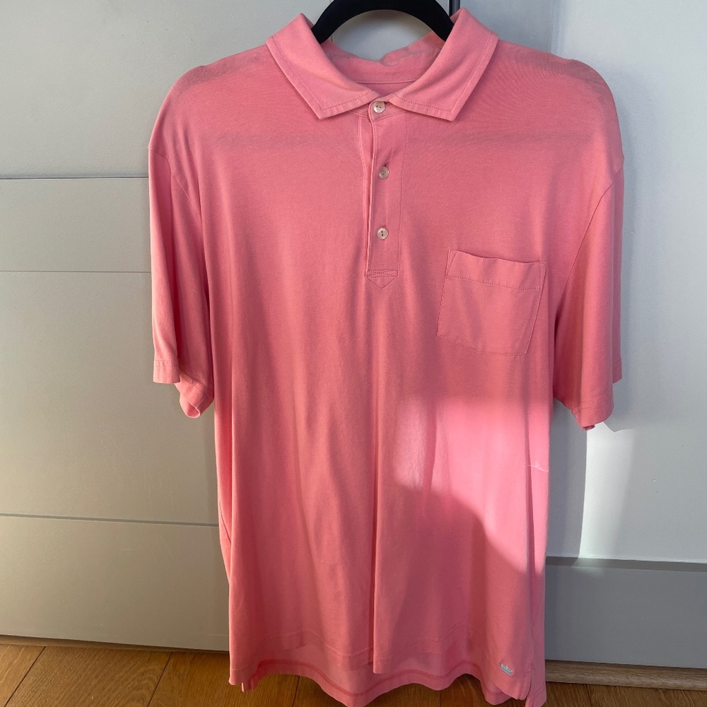 Peter Millar Pink Golf Shirt -  Medium